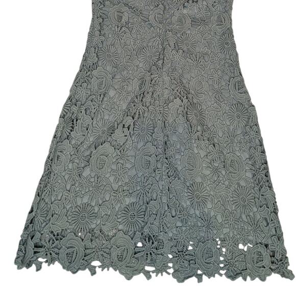 Lulus Love Poem Halter Lace Sheath Mini Dress Mint Green Size S - Picture 7 of 11
